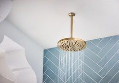 BRIZO Brizo RP48986GL Essential 10 Ceiling Mount Shower Arm and Flange Luxe Gold