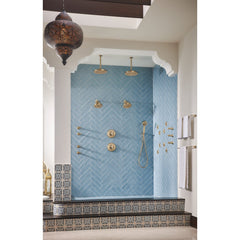 BRIZO Brizo RP48986GL Essential 10 Ceiling Mount Shower Arm and Flange Luxe Gold