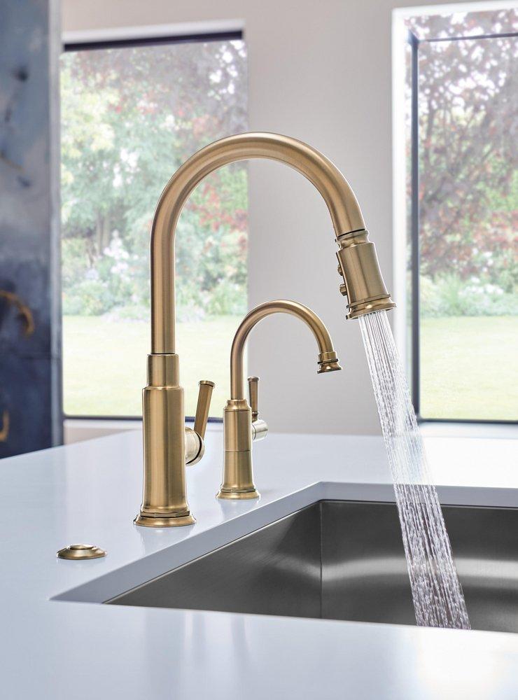 BRIZO Brizo 69080-GL Air Switch with Dual Outlet in Luxe Gold