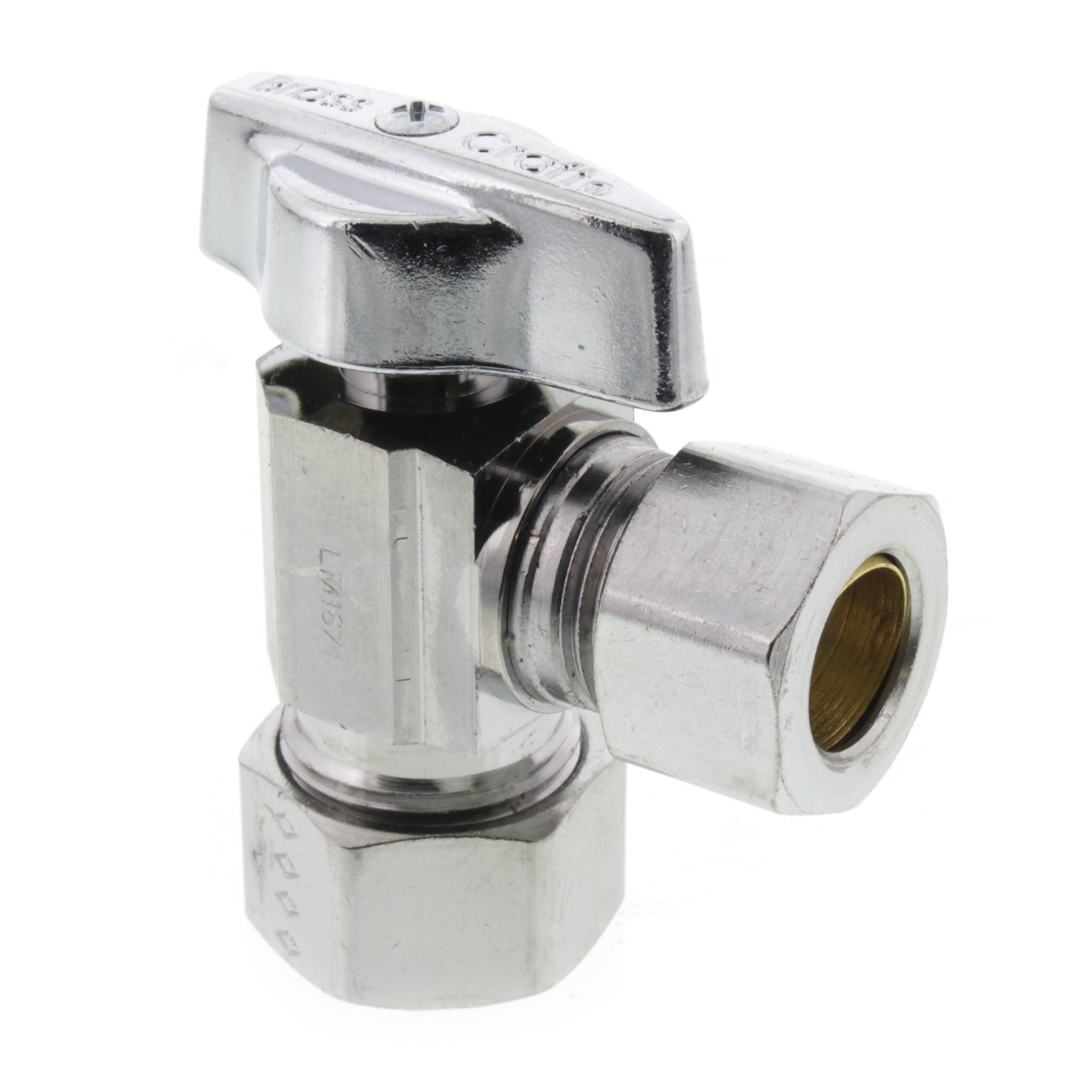 BRASSCRAFT BrassCraft KTCR39XC 1/2 in. Compression x OD Compression Ball Handle Angle Supply Stop Valve