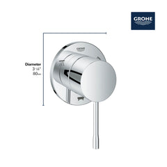 GROHE Grohe 292032431 3-Way Diverter Trim in Matte Black