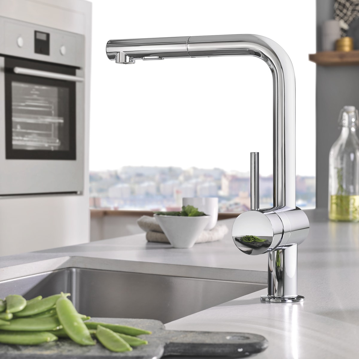 GROHE GROHE 30300000 Minta Single Handle Pull Out Kitchen Faucet 1.75 GPM (Each) Replacement MPN