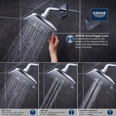 GROHE Grohe 267972430 Shower Head 1.75 gpm in Matte Black