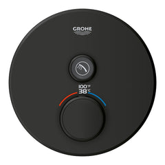 GROHE Grohe 291362430 Single Function Thermostatic Valve Trim in Matte Black
