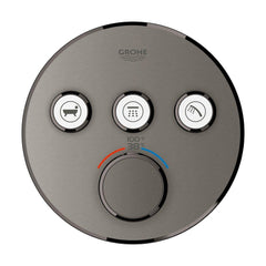 GROHE Grohe 29138A00 Grohtherm Four Handle Thermostatic Valve Trim in Hard Graphite