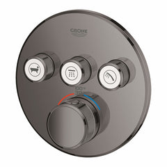 GROHE Grohe 29138A00 Grohtherm Four Handle Thermostatic Valve Trim in Hard Graphite