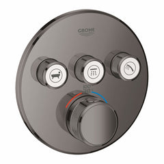 GROHE Grohe 29138A00 Grohtherm Four Handle Thermostatic Valve Trim in Hard Graphite