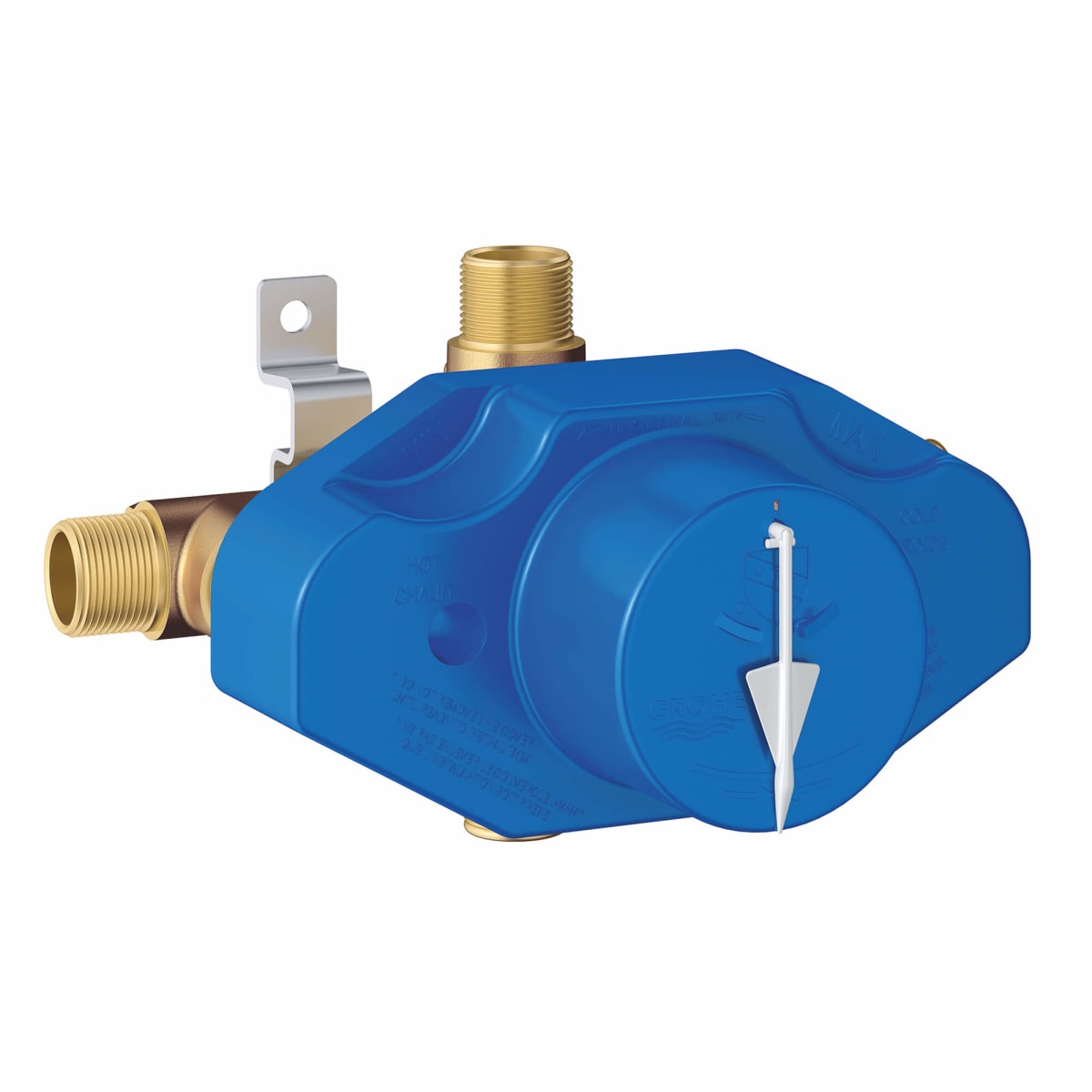 GROHE GROHE 35015001 Grohsafe 1/2 in. MPT Connection Pressure Balancing Valve with Stops