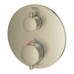 GROHE GROHE 24107EN0 Grohtherm Two Handle Thermostatic Valve Trim in Brushed Nickel