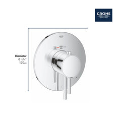 GROHE Grohe 19987EN1 Single Function Thermostatic Valve Trim in GROHE BRUSHED NICKEL