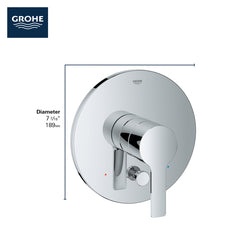 GROHE Grohe 29168001 Pressure Balance Valve Trim with Diverter in Grohe Chrome