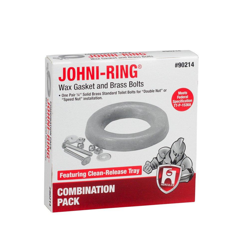 HERCULES Hercules 90214 Johni-Ring Wax Ring with Bolt Kit for 3 or 4 in. Waste Lines
