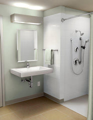 MOEN Moen T9342GBM15 Commercial 1.5 GPM 3-Function Wall Mount Shower System with Double Lever Handle