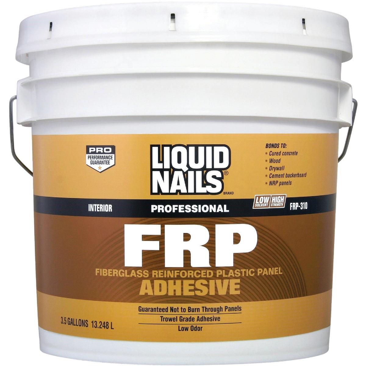 LIQUID NAILS FRP310-3.5GAL ADHESIVES, GLUES & CEMENTS