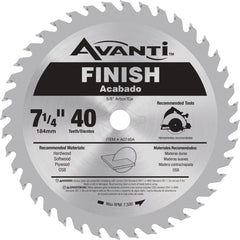 AVANTI A0740A CIRCULAR SAW BLADES