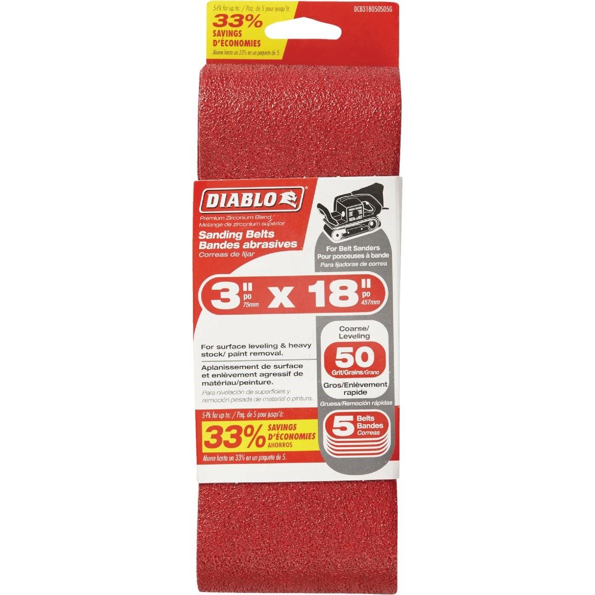 DIABLO DCB318050S05G SANDING BELTS