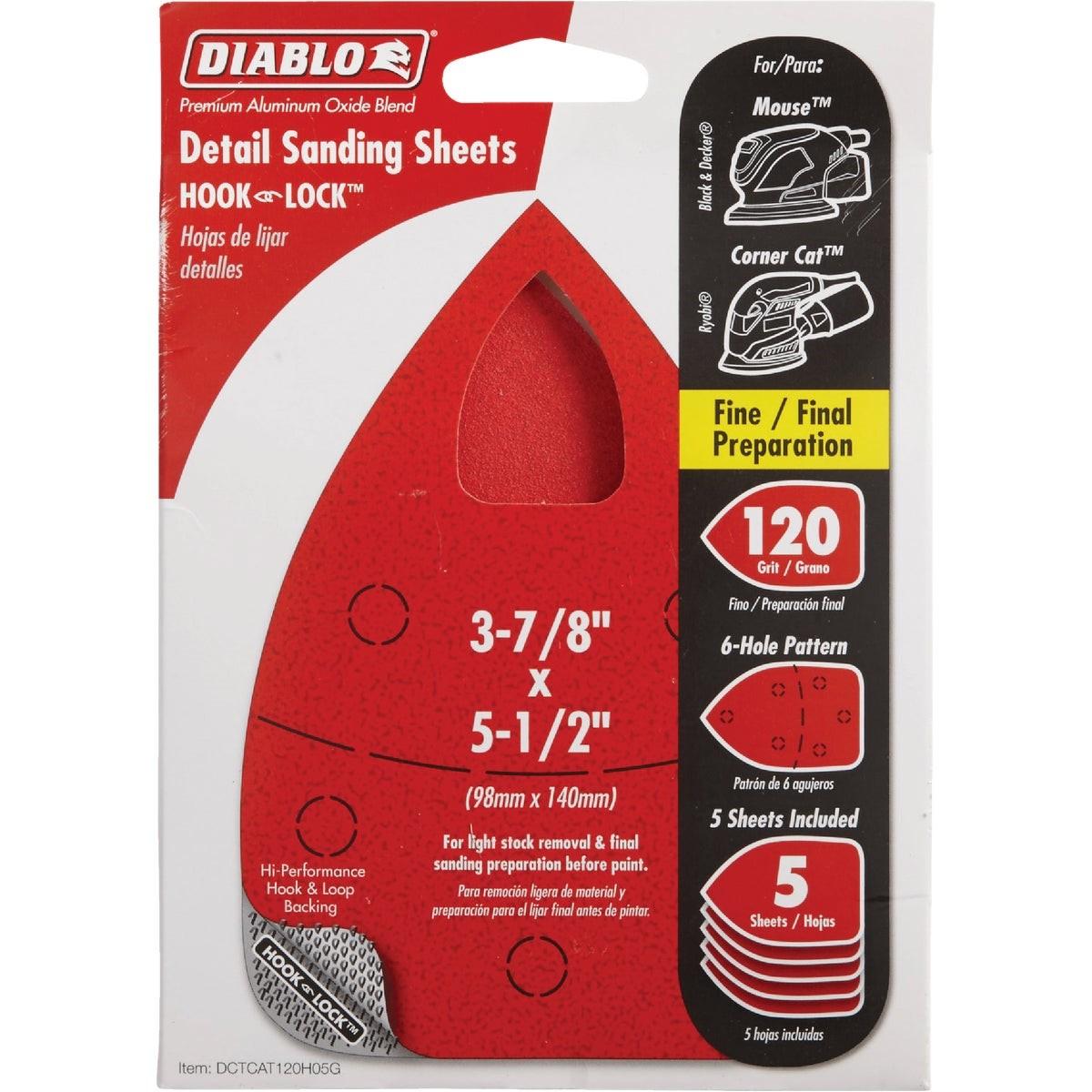 DIABLO DCTCAT120H05G ABRASIVE HAND PADS