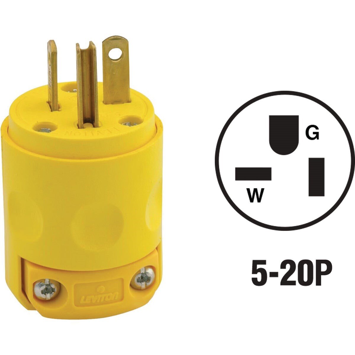 LEVITON 010-520PV-000 ELECTRICAL CORDS, PLUGS, AND RECEPTACLES