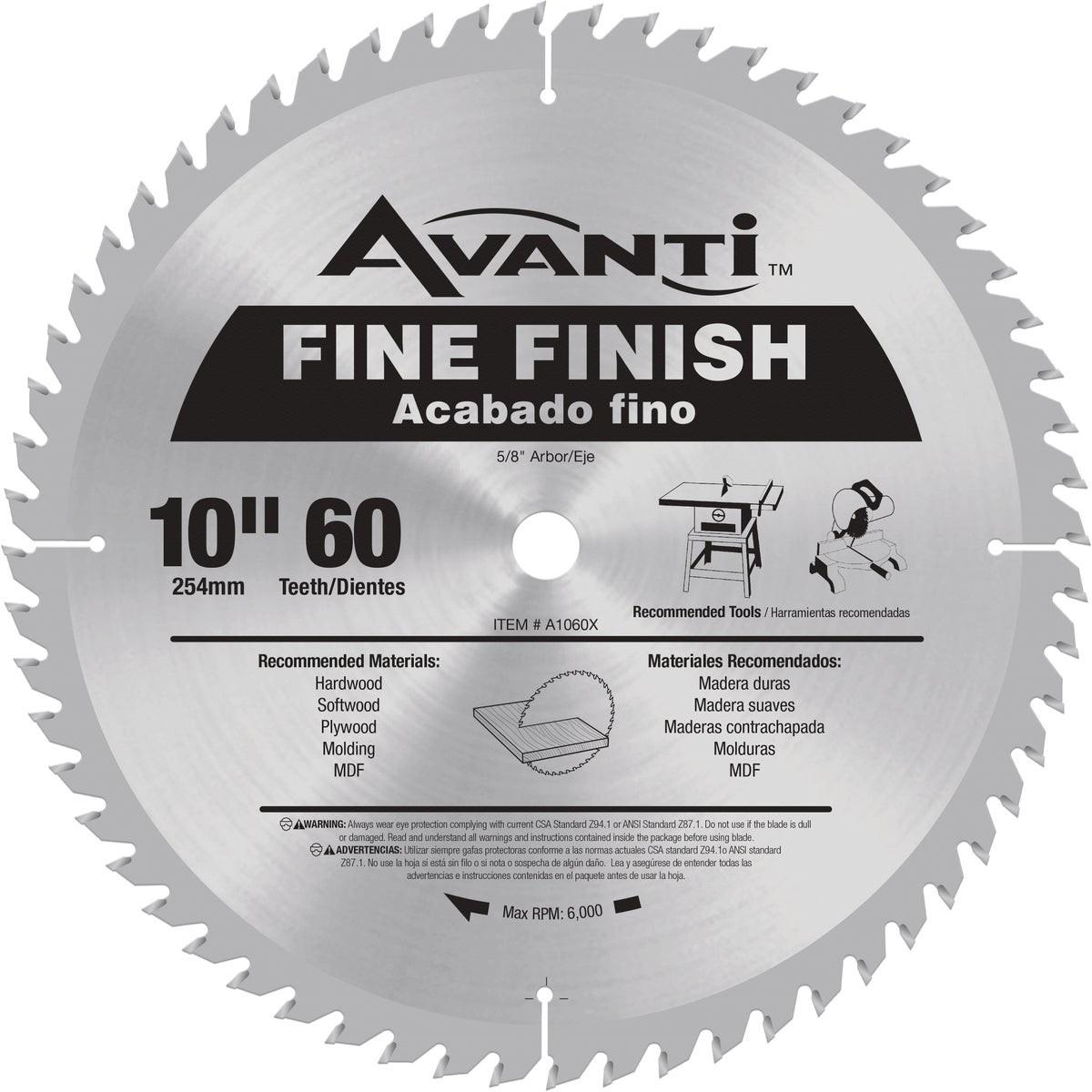 AVANTI A1060X CIRCULAR SAW BLADES