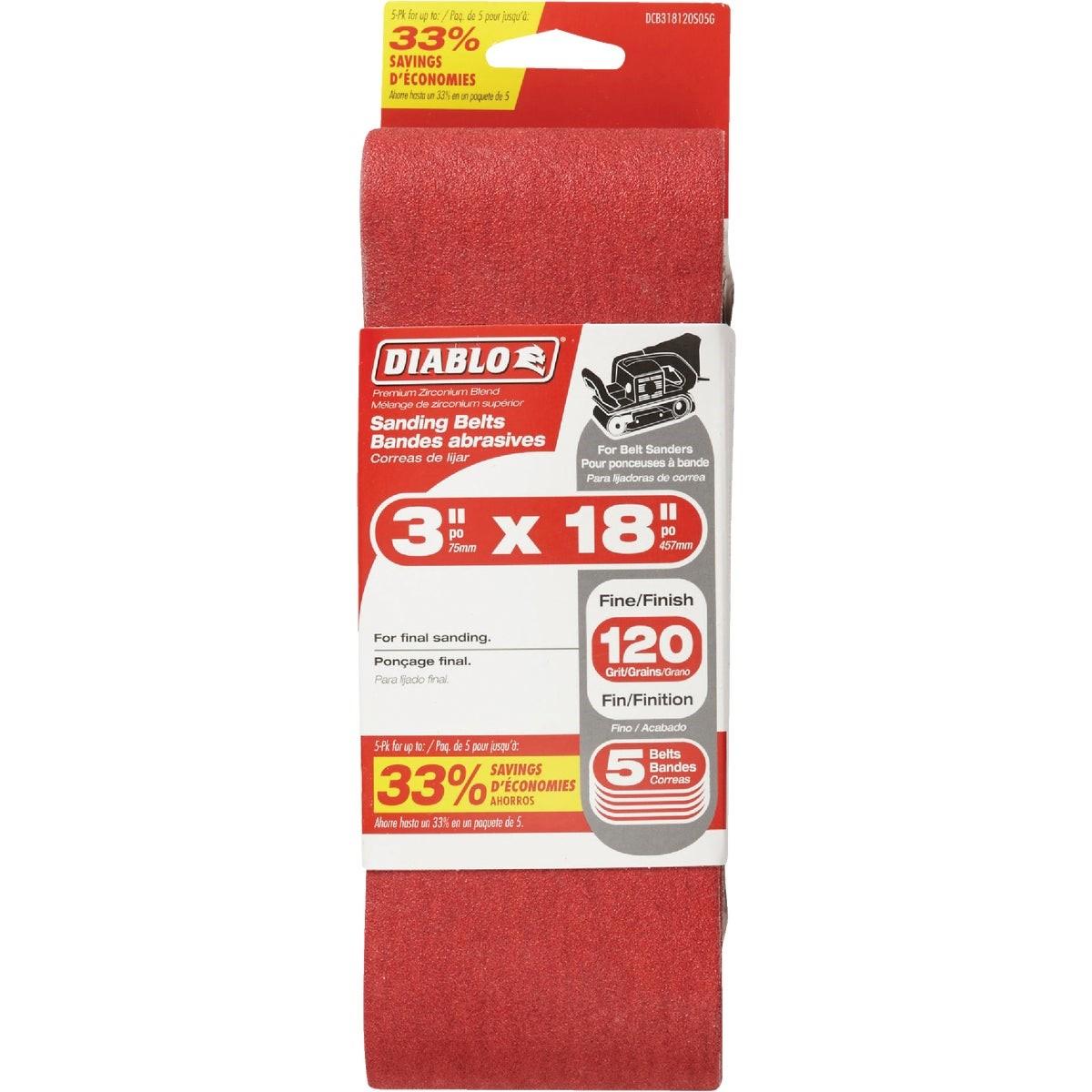 DIABLO DCB318120S05G SANDING BELTS