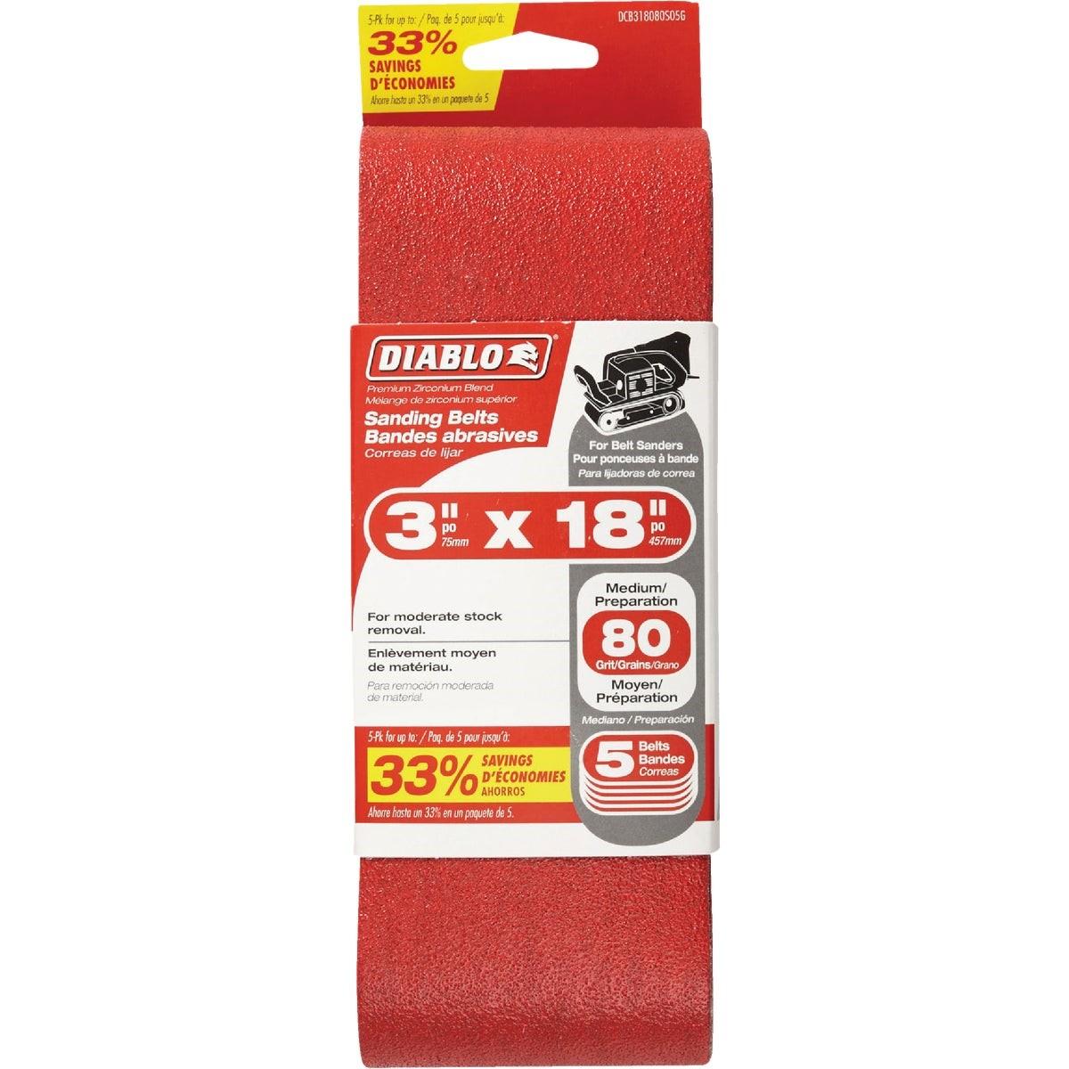 DIABLO DCB318080S05G SANDING BELTS