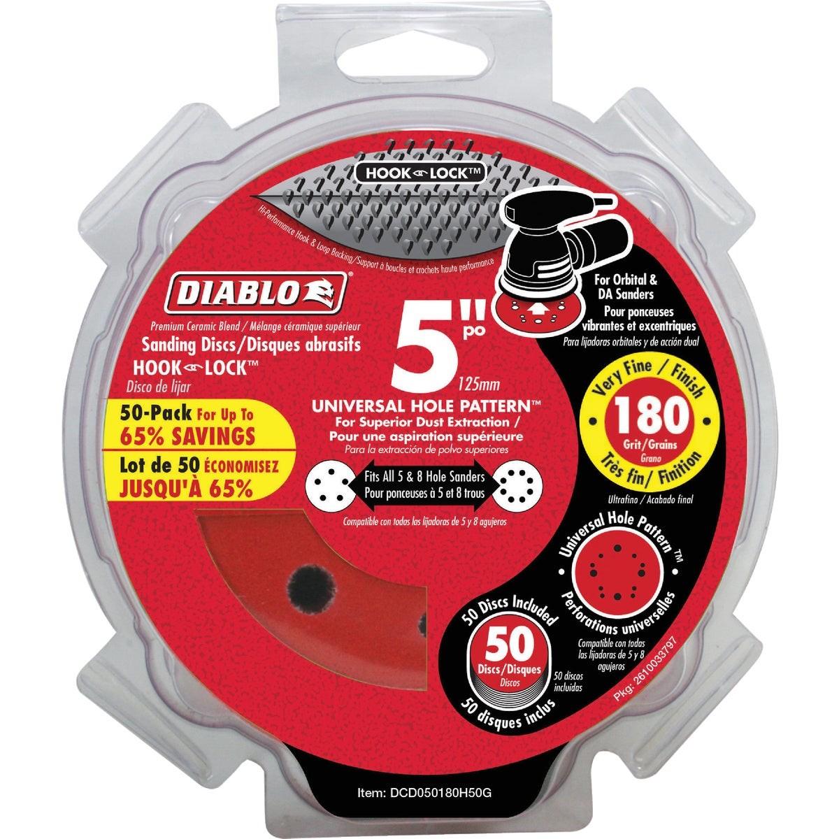 DIABLO DCD050180H50G SANDING DISCS