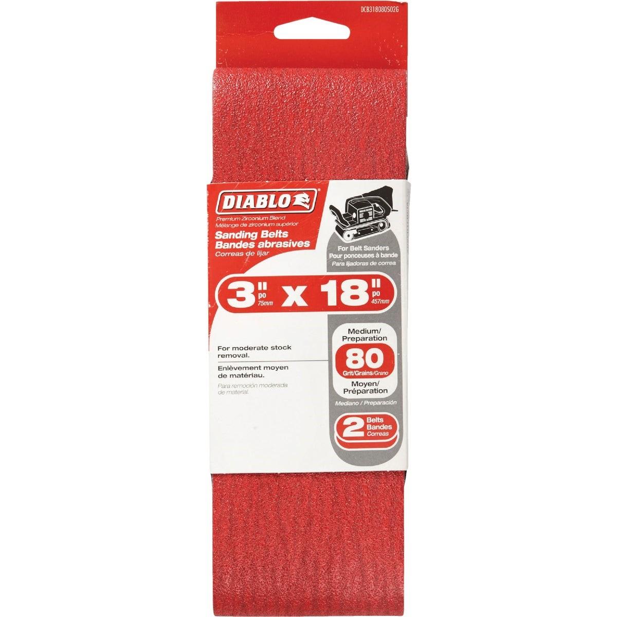DIABLO DCB318080S02G SANDING BELTS