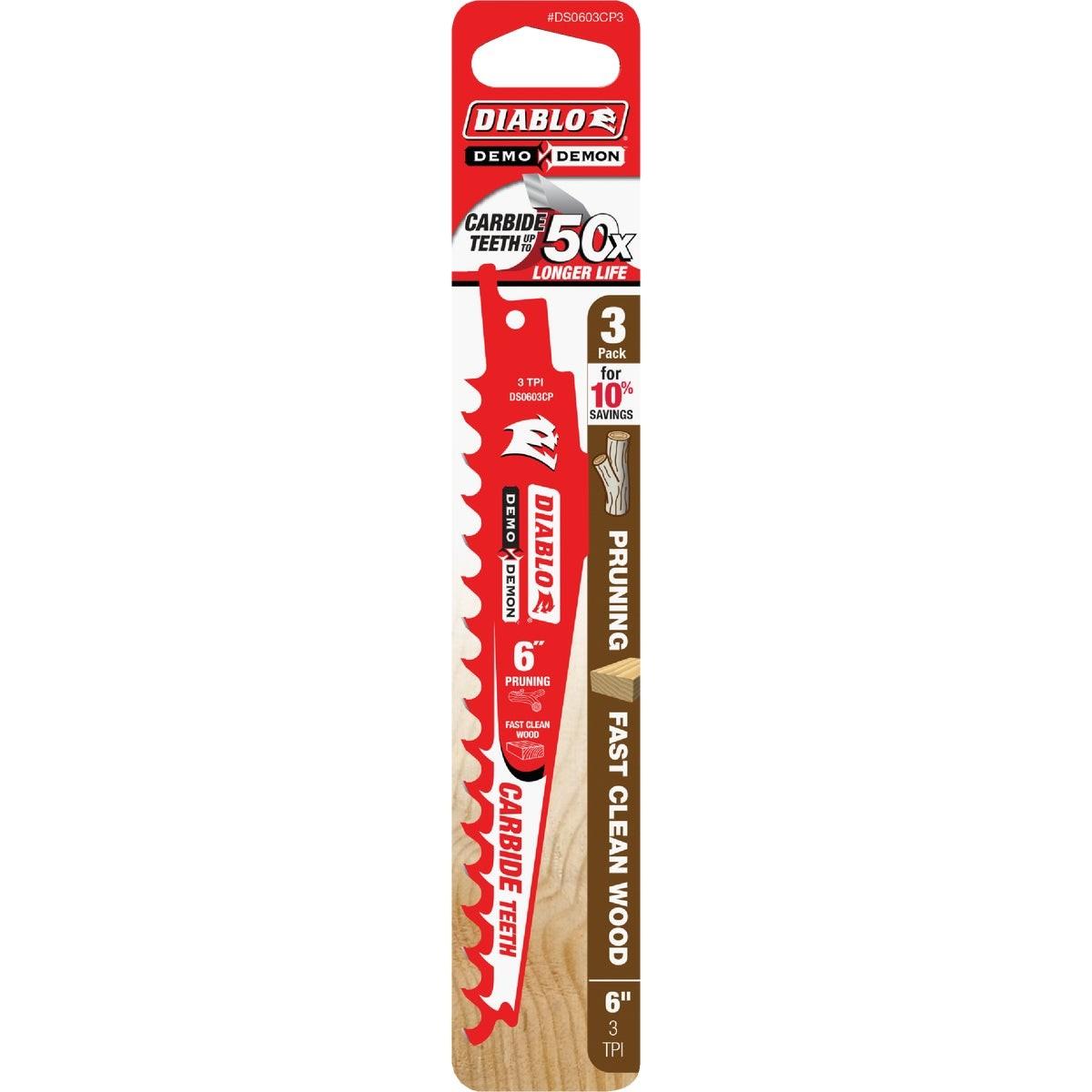 DIABLO DS0603CP3 RECIPROCATING SAW BLADES