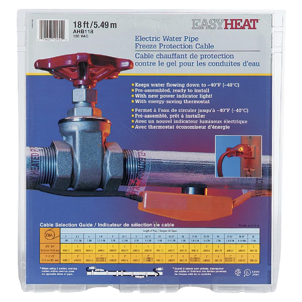EASY HEAT AHB118 HEATING CABLES
