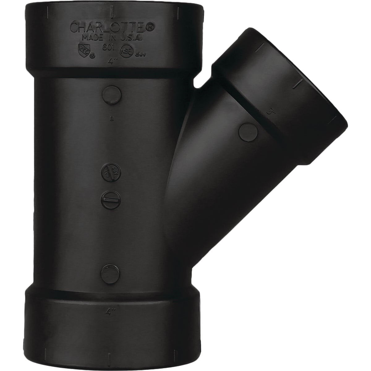 CHARLOTTE PIPE ABS006011800HA DUCT WYE