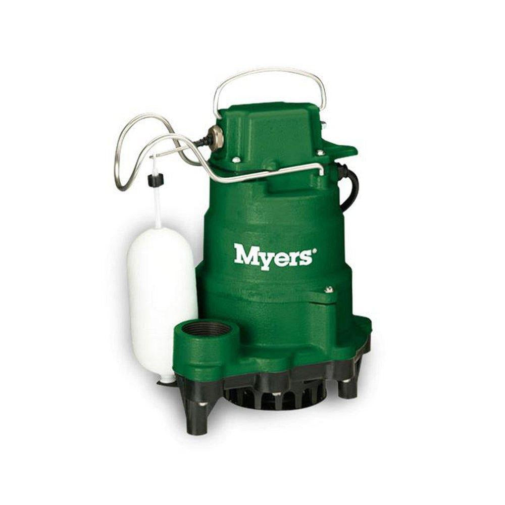 MYERS Myers mci033 Cast Iron Submersible Sump Pump 1/3 Hp