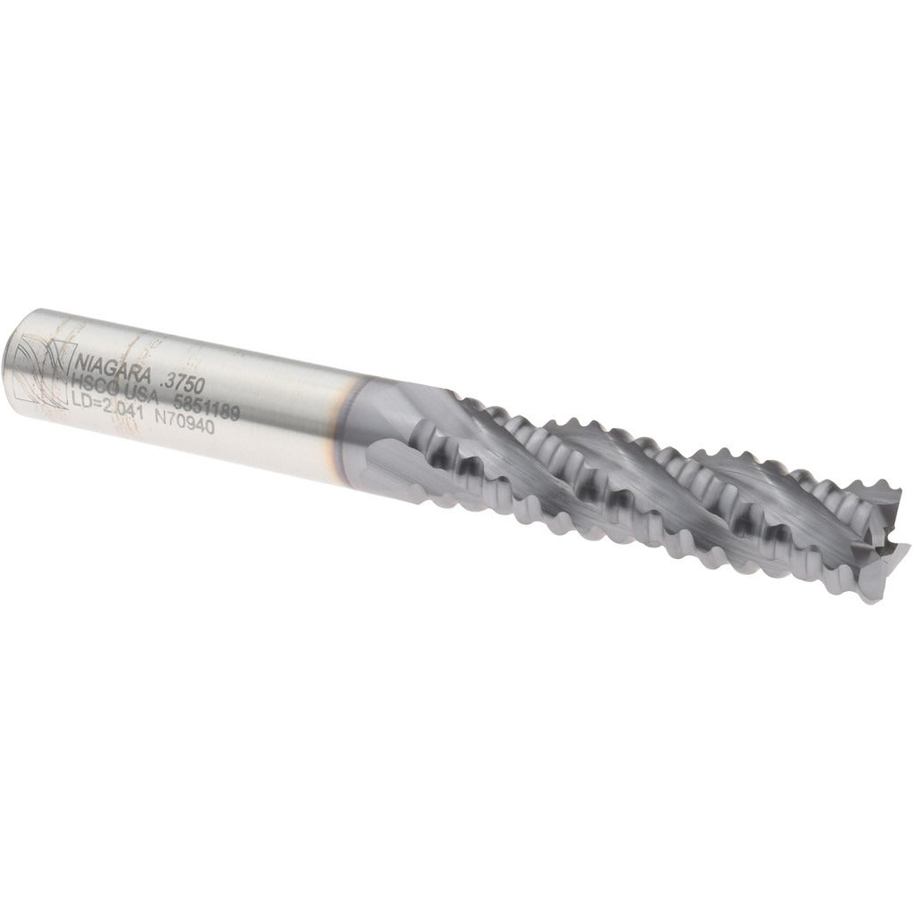 SECO TOOLS Seco 17013952 Roughing End Mill 3/8 in 4 Flute Cobalt