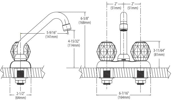 MOEN Moen 4975 Two-Handle Laundry Faucet