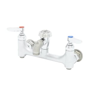 T&S BRASS T&S Brass B-0674-BSTR Service Sink Faucet Wall Mount 8 Centers Vac. Breaker Replacement MPN