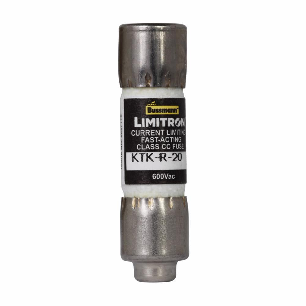 EATON Bussmann KTK-R-20 Current Limiting Fast Acting Fuse 20 A 600 V 200 kAIC Interrupt