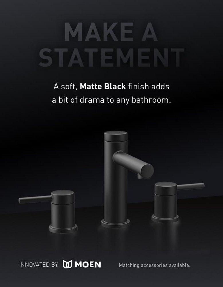 MOEN Moen T2192NHBL Align One Handle Single Function Shower Faucet in Matte Black (Trim Only)