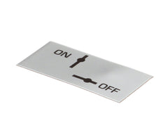 VULCAN HART Vulcan Hart VH00-414708-00001 Plate, On-Off for Vulcan Hart