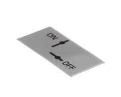 VULCAN HART Vulcan Hart VH00-414708-00001 Plate, On-Off for Vulcan Hart
