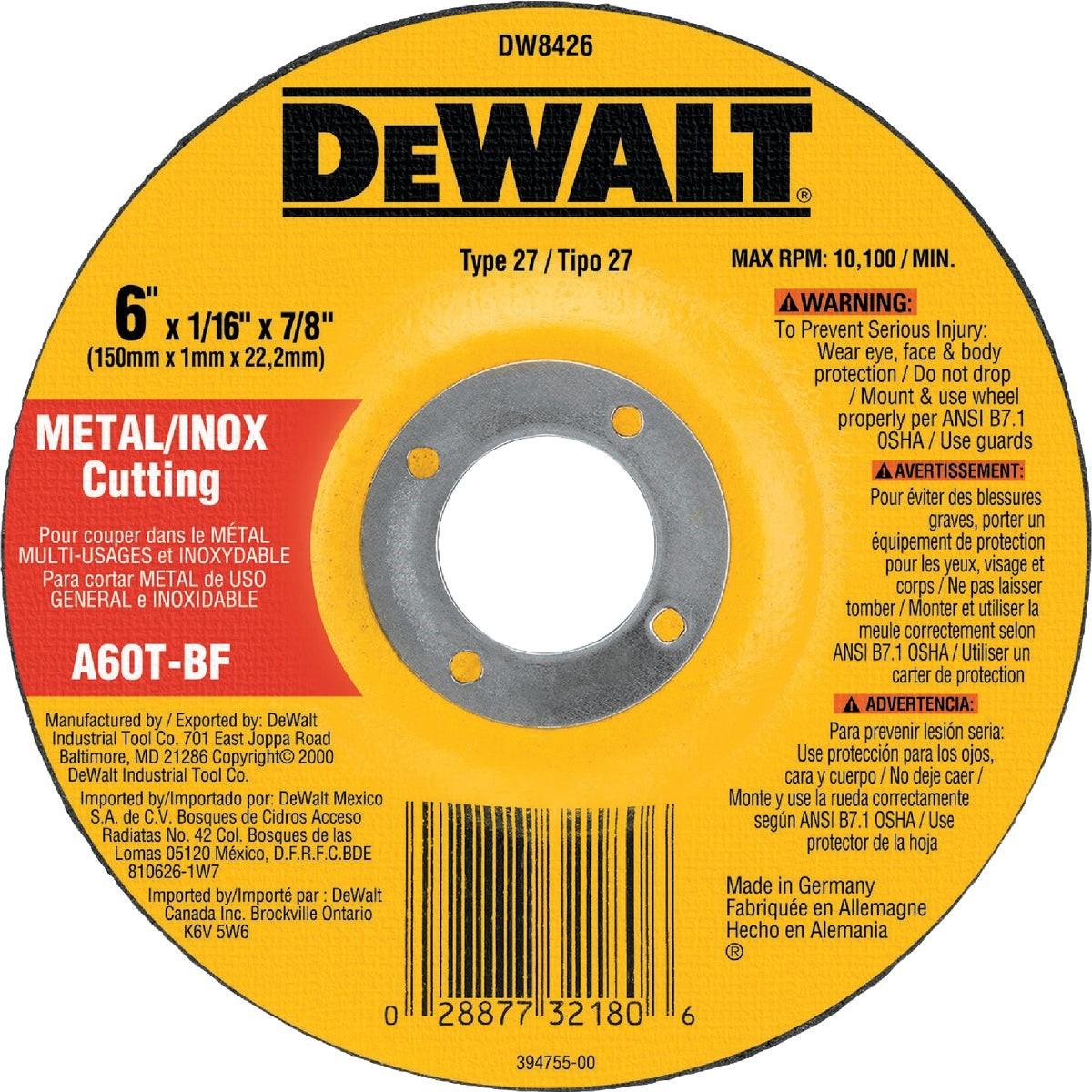 DEWALT DW8426 CUT-OFF SAWS & DISCS