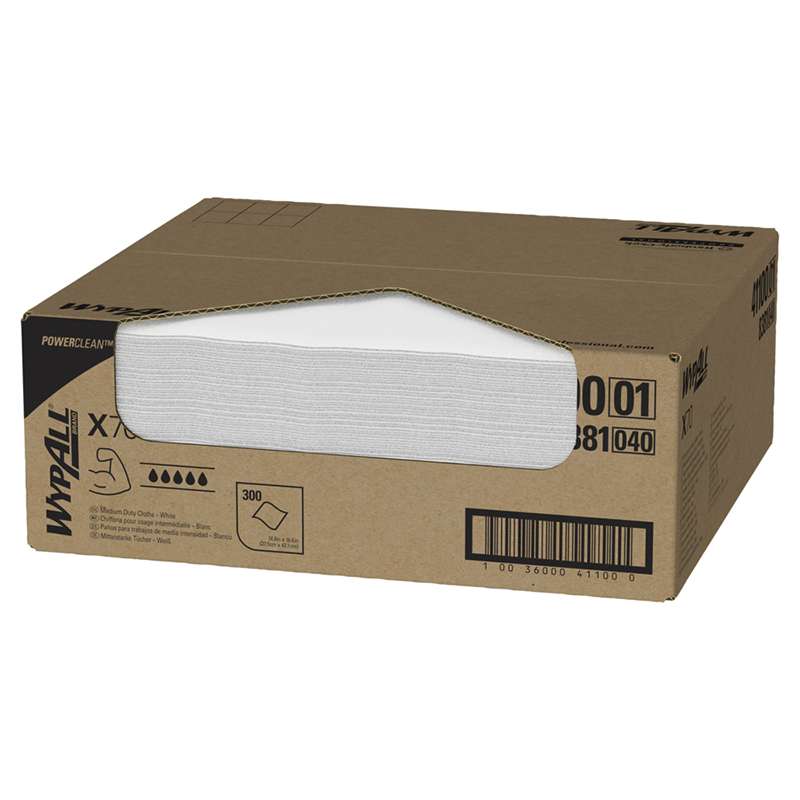 KIMBERLY-CLARK WypAll 41100 WypAll X70 Workhorse Rags