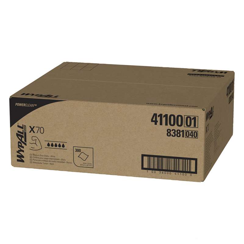 KIMBERLY-CLARK WypAll 41100 WypAll X70 Workhorse Rags