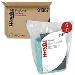 KIMBERLY-CLARK WypAll 91367 Waterless Industrial Cleaning Wipes 6 Refill Packs of 75 Sheets