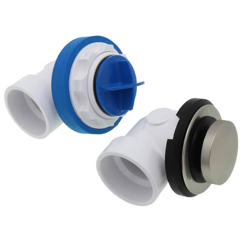 OATEY Oatey P9950BNPS True Blue PVC Bath Waste Half Kit, With Touch-Toe Stopper & Test Kit