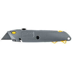 STANLEY Stanley 10-499 Utility Knife with Hang Hole - 2-7/16 in L - 6-3/8 in OAL - 3 Blades Included