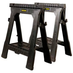 STANLEY Stanley 060864R Folding Sawhorse - 1000 lb/Pair Load - 31-1/2 in H x 27-1/2 in W