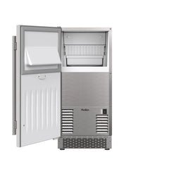 AVALLON Avallon AIMG151PSSOLH 15 Built-In Outdoor Gourmet Ice Maker with Drain Pump and Left Hinge