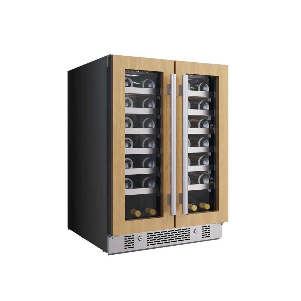 AVALLON Avallon AWC242FDPRG 24 in. 42 Bottle Built-In French Door Panel Ready Wine Refrigerator