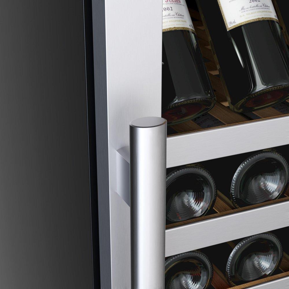 AVALLON Avallon AWC243TDZRHA Energy Star 140 Bottle 24 Built-In Stainless Steel Wine Refrigerator