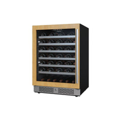 AVALLON Avallon AWC242SPRGLH 24 in. 53 Bottle Built-In Single Zone Panel Ready Wine Refrigerator
