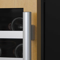AVALLON Avallon AWC242SPRGLH 24 in. 53 Bottle Built-In Single Zone Panel Ready Wine Refrigerator